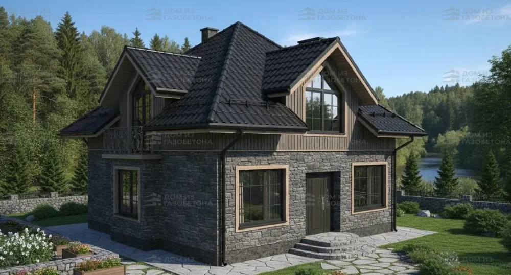 Проект Двухэтажный дом 11 на 13, 233 м2