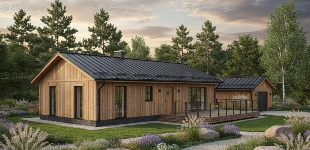 Проект Одноэтажный дом 18 на 10, 135 м2