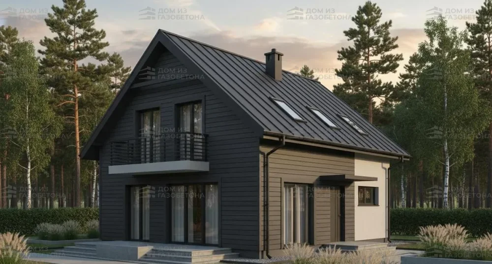 Проект Двухэтажный дом 9 на 11, 128 м2