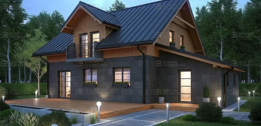 Проект Двухэтажный дом 15 на 10, 200 м2