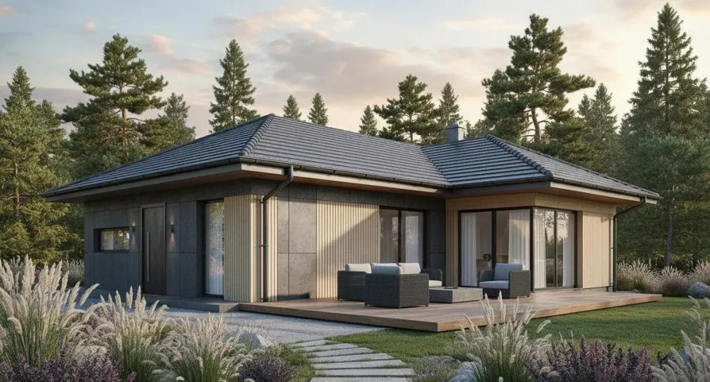 Проект Одноэтажный дом 17 на 18, 171 м2