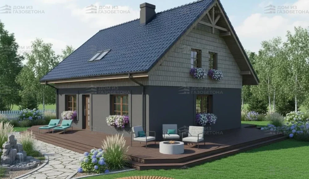 Проект Двухэтажный дом 11 на 10, 225 м2