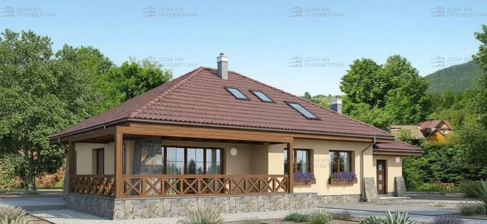 Проект Двухэтажный дом 17 на 11, 166 м2