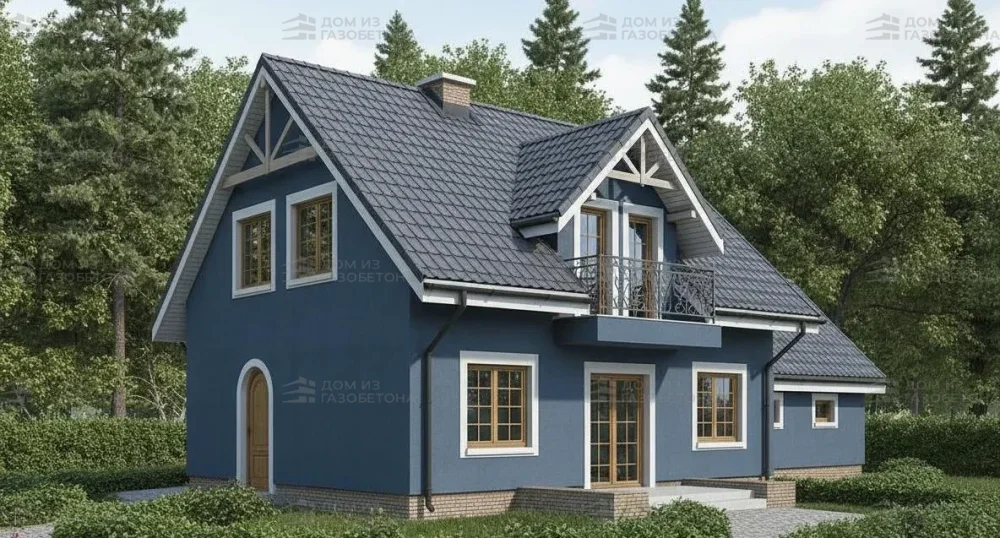 Проект Двухэтажный дом 16 на 11, 147 м2