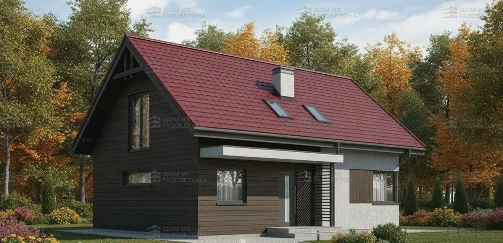 Проект Двухэтажный дом 8 на 12, 129 м2