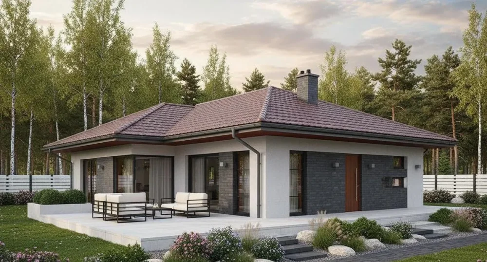 Проект Одноэтажный дом 10 на 18, 120 м2