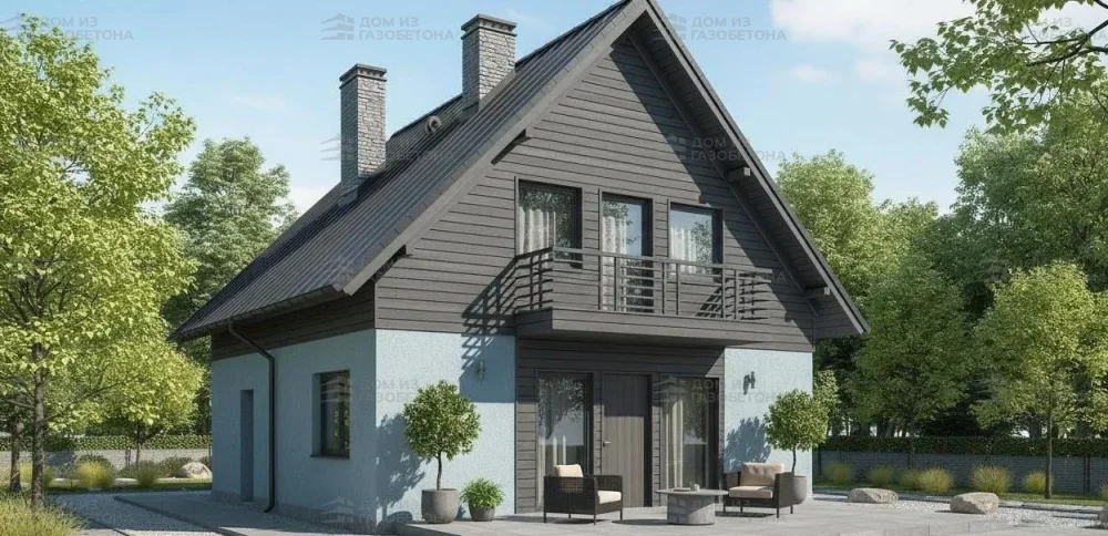 Проект Двухэтажный дом 9 на 10, 125 м2